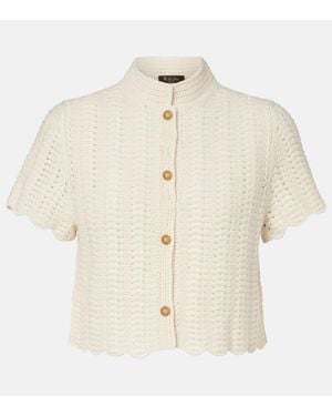 Loro Piana Arola Knitted Cashmere-Blend Jacket - Natural