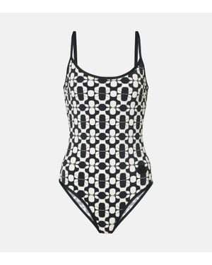 Moncler Printed Swimsuit - Black