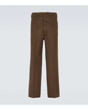 Lemaire Pantaloni Chino - Marrone