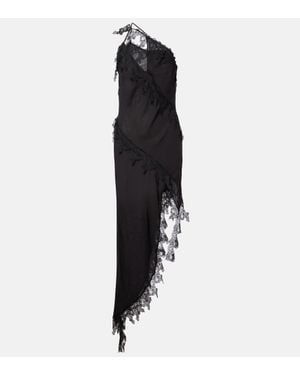 Blumarine Midikleid Mit Spitze - Schwarz