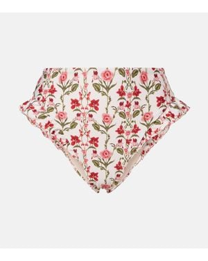 Agua Bendita Jengibre Floral Bikini Bottoms - Pink