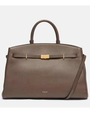 DeMellier London New York Leather Tote Bag - Brown