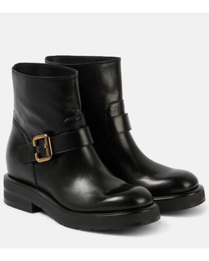 Chloé Janis Ankle Boots in Black | Lyst