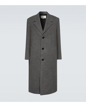 Ami Paris Mantel Aus Einem Wollgemisch - Grau