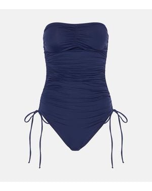 Melissa Odabash Sydney Ruched Swimsuit - Blue