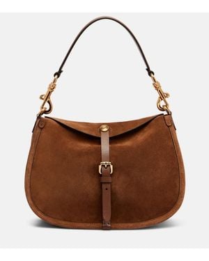 Etro Tote Aus Veloursleder - Braun