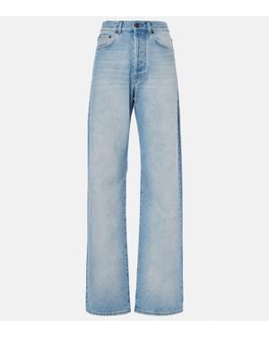 Dries Van Noten High-Rise Straight Jeans - Blau