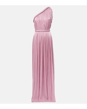 Costarellos Isilda Lame Georgette Gown - Pink