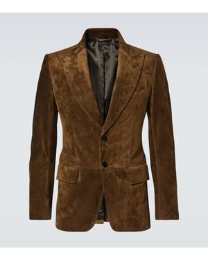 Tom Ford Suede Blazer - Brown