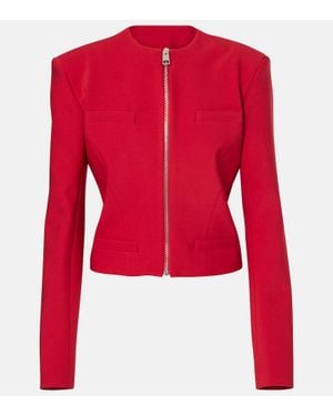 The Attico Chaqueta De Crepe - Rojo