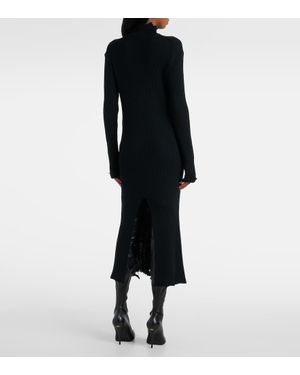 Balenciaga Viscose Blend Blazer Dress in Black | Lyst