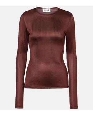 TOVE Mayra Knitted Top - Brown