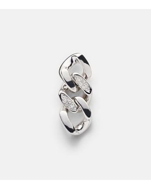 Rainbow K Link 14Kt And Earring With Diamonds - White