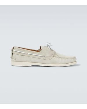 Kiton Segelschuhe Aus Leder - Weiß