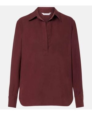 Max Mara Bluse Mirko Aus Seide - Rot