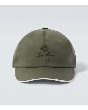 Loro Piana Cappello Da Baseball Con Logo - Verde