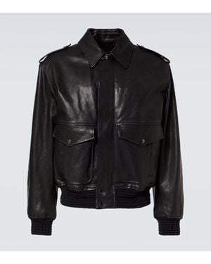 Burberry Leather Jacket - Black