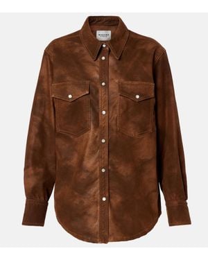 Isabel Marant Hemdjacke Karima Aus Lederimitat - Braun
