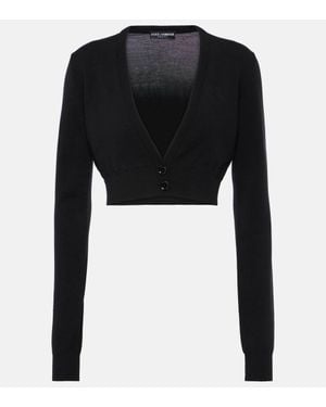 Dolce & Gabbana Cardigan Cropped - Nero