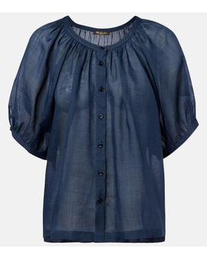 Loro Piana Gritt Ramie Shirt - Blue
