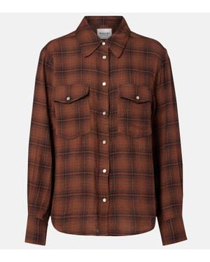 Isabel Marant Hemd Yalisa Aus Baumwollflanell - Braun