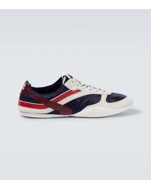 Miu Miu Sneakers Gymnasium Mit Veloursleder - Blau