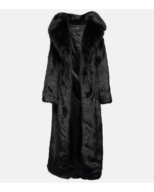 Balenciaga Mantel Aus Faux Fur - Schwarz