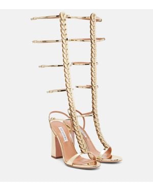 Aquazzura Destiny Gladiator 105 Sandals - White