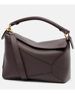 Loewe Sac Puzzle Edge Small En Cuir - Noir