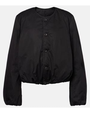 Lemaire Blouson Aus Baumwollsatin - Schwarz