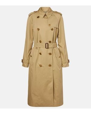 Burberry Waterloo Cotton Gabardine Trench Coat - Natural