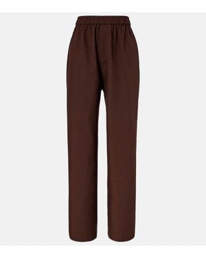 Frankie Shop Baxter Wide-Leg Pants - Brown