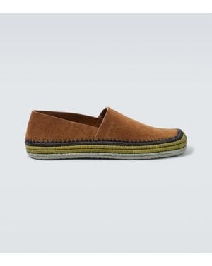 Loewe Paula's Ibiza Espadrilles Rio Aus Veloursleder - Braun