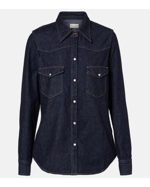 Nili Lotan Jeanshemd Travis - Blau