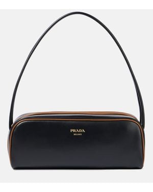 Prada Bolso Al Hombro Swing Small De Piel - Negro