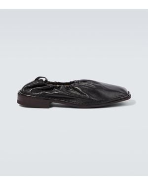 Lemaire Slip-Ons Aus Leder - Schwarz