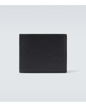 Brunello Cucinelli Portemonnaie Aus Leder - Schwarz