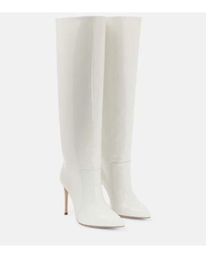 Paris Texas Leather Knee-High Boots - White