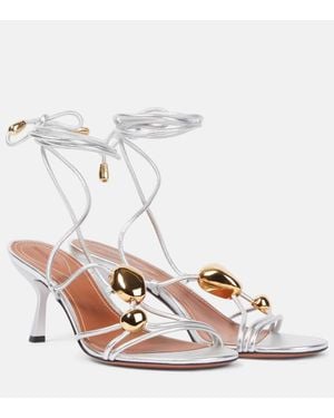 Zimmermann Gleam 65 Leather Sandals - White