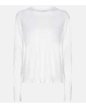 The Row Longsleeve Shermann aus Baumwolle - Weiß