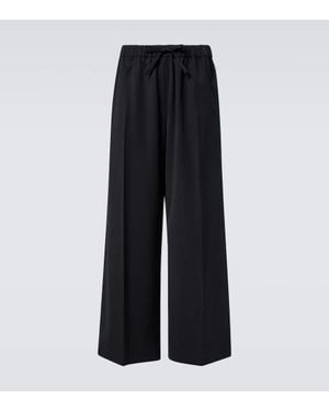 Simone Rocha Pantaloni A Gamba Larga E Vita Alta - Nero