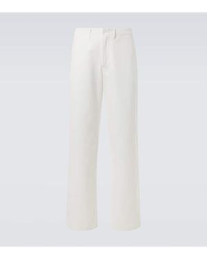 Gabriela Hearst Pantaloni A Gamba Larga - Bianco
