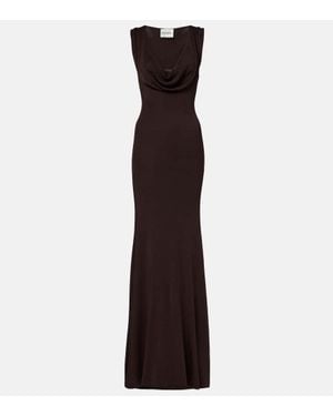 Roland Mouret Draped Gown - Purple