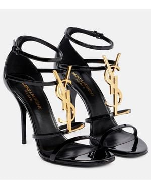 Saint Laurent Cassandra Sandals - Black