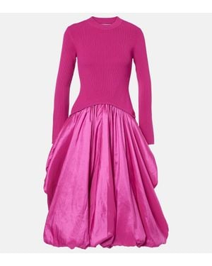 Jonathan Simkhai Kenlie Taffeta-Trimmed Gown - Pink