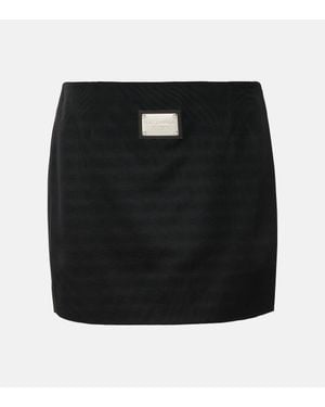 Dolce & Gabbana Logo Miniskirt - Black