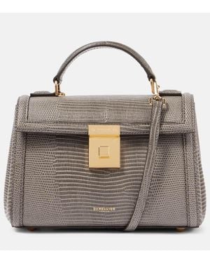 DeMellier London Paris Lizard-Effect Leather Tote Bag - Metallic