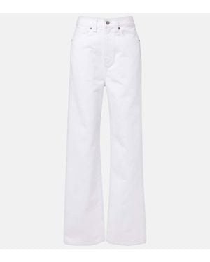 KHAITE Bonnie Low-Rise Straight Jeans - White