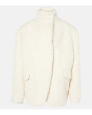 Magda Butrym Jacke Aus Einem Alpakawollgemisch - Natur