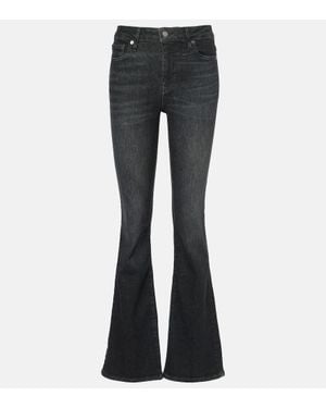 FRAME Jeans Bootcut Le Mini A Vita Alta - Nero